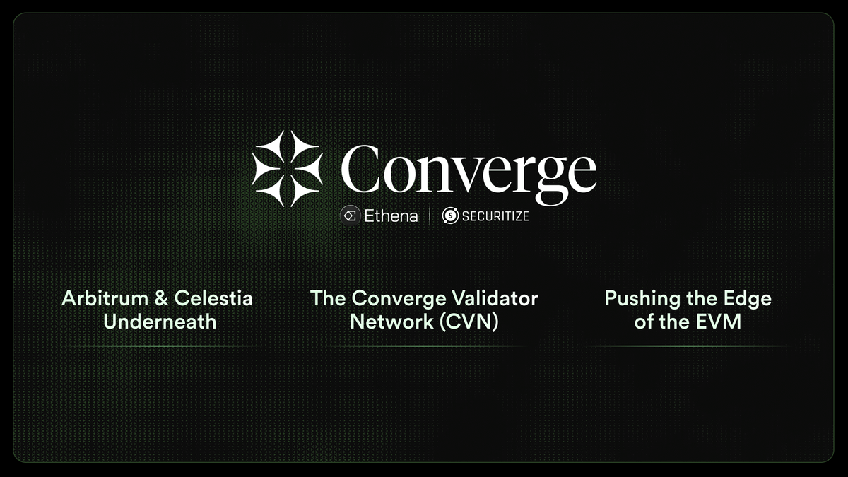 Converge 2025 Roadmap:高速、安全、低成本連接 RWA 與 DeFi 未來
