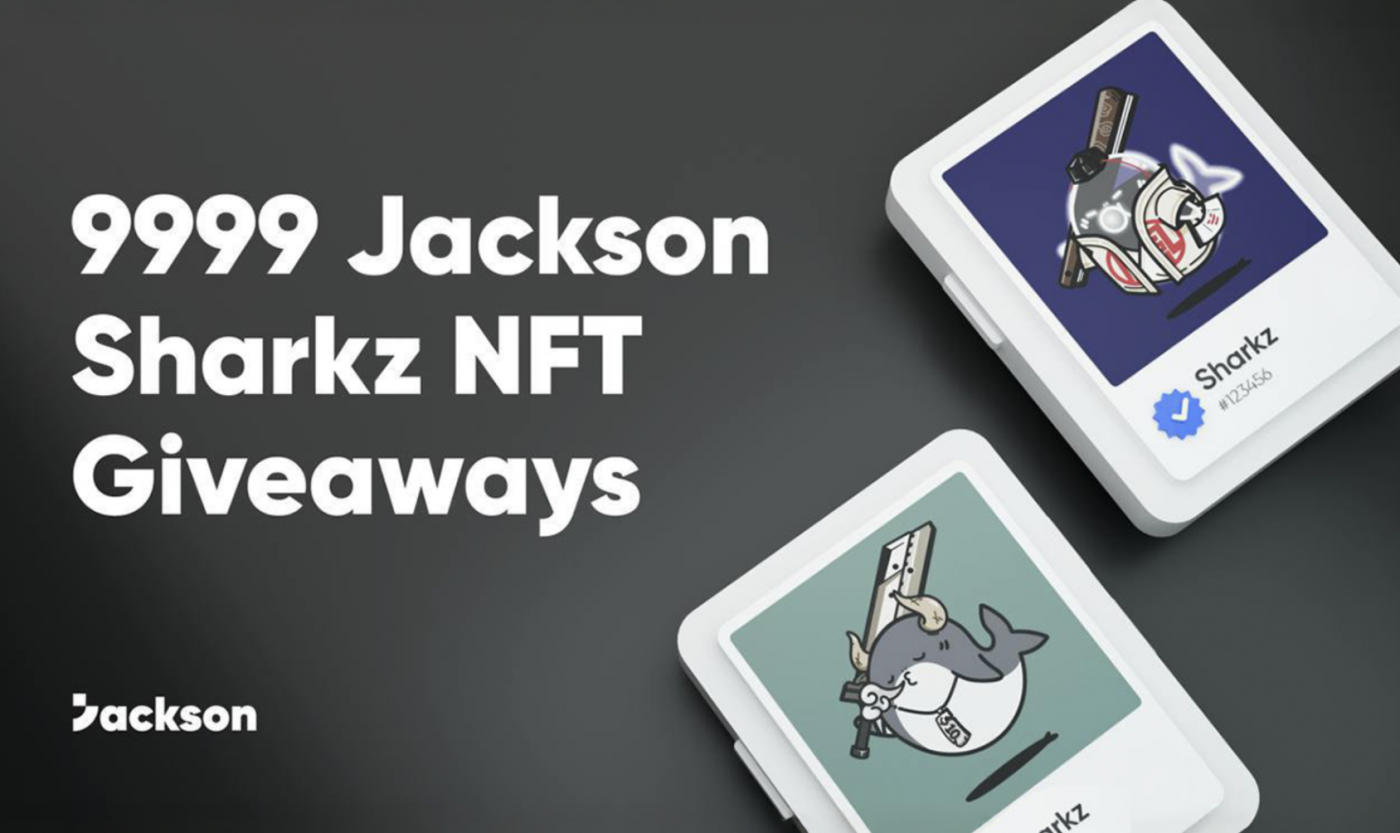 Jackson.io 推出「Jackson Sharkz NFT Giveaway」活動,三日內吸引逾萬名用戶參與
